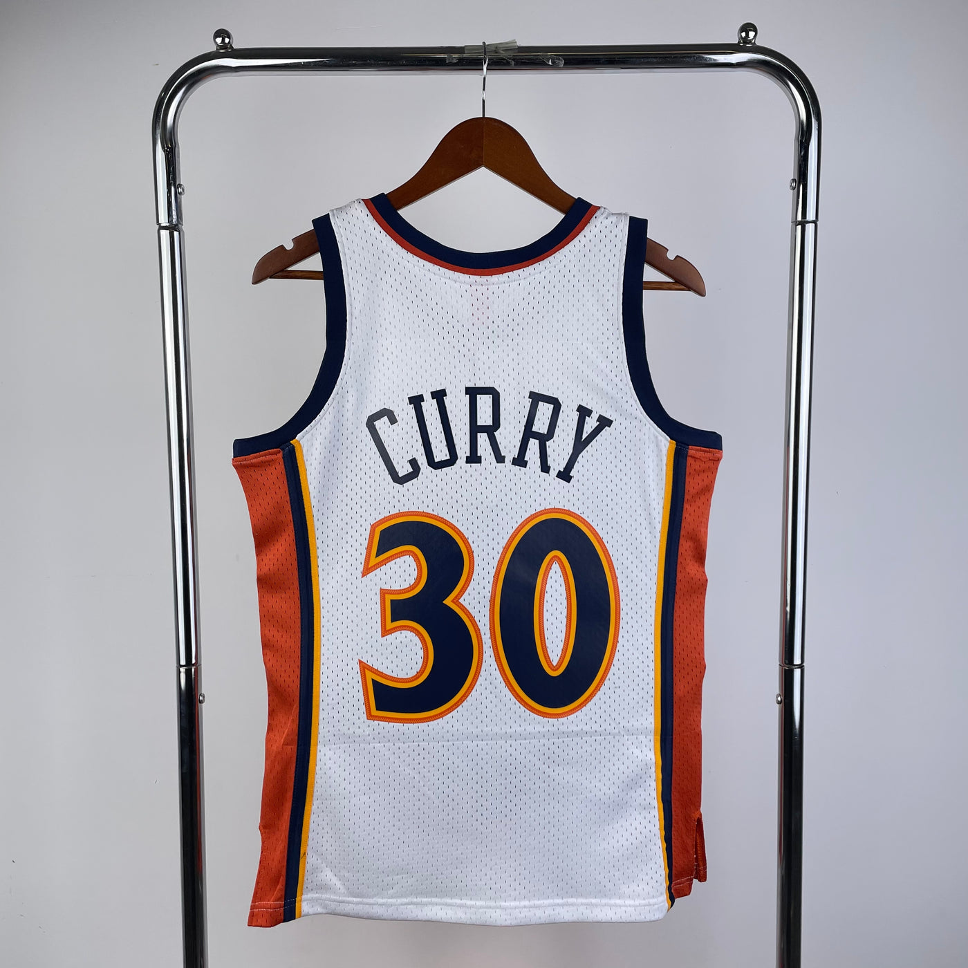 Warriors 2007/08 CURRY #30 Retro White NBA Jersey