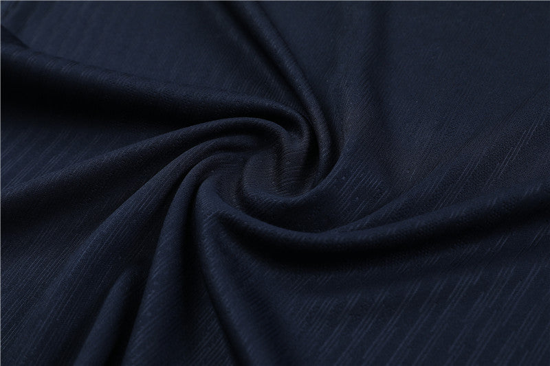 a close up of a navy blue fabric