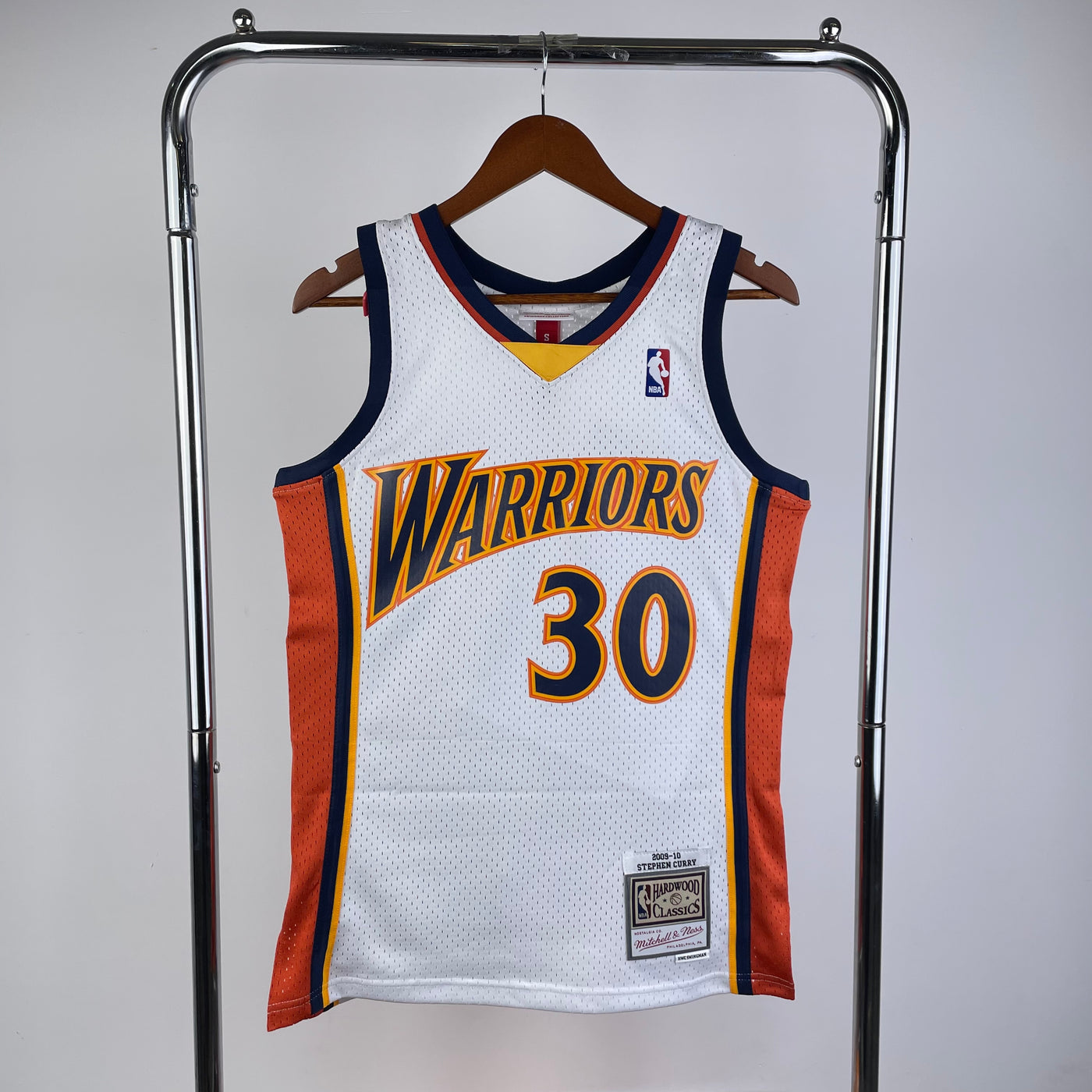 Warriors 2007/08 CURRY #30 Retro White NBA Jersey