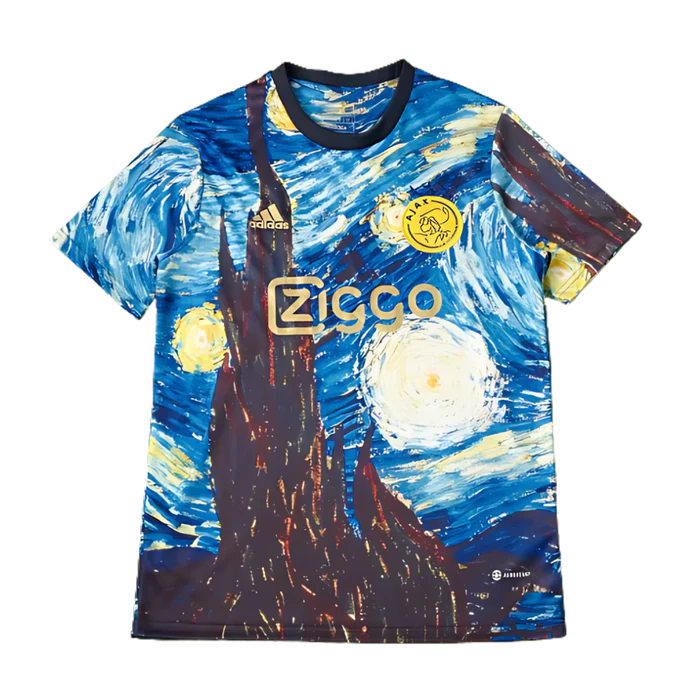 a t - shirt with a painting of a starry night