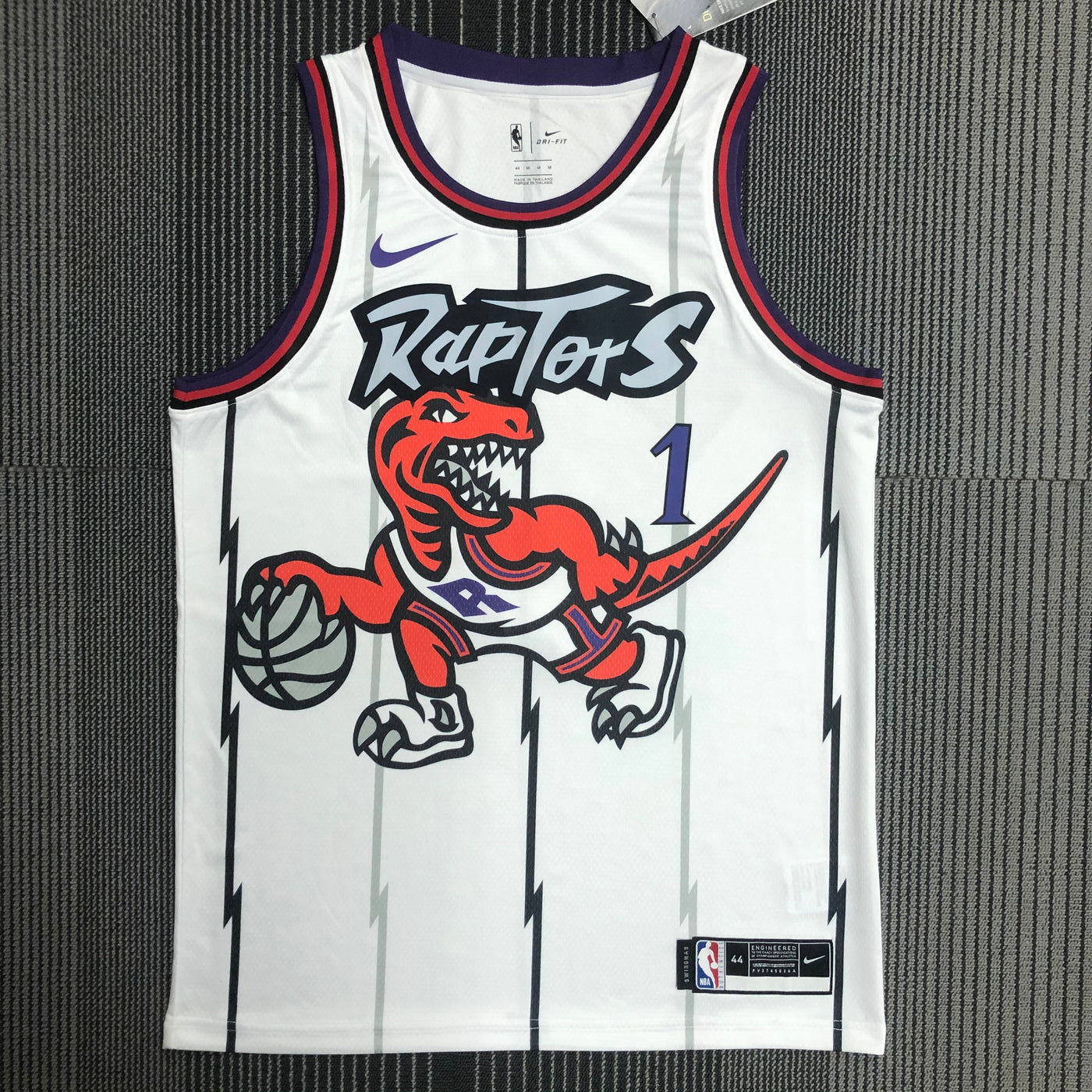 Toronto Raptors McGRADY #1 Retro White NBA Jersey