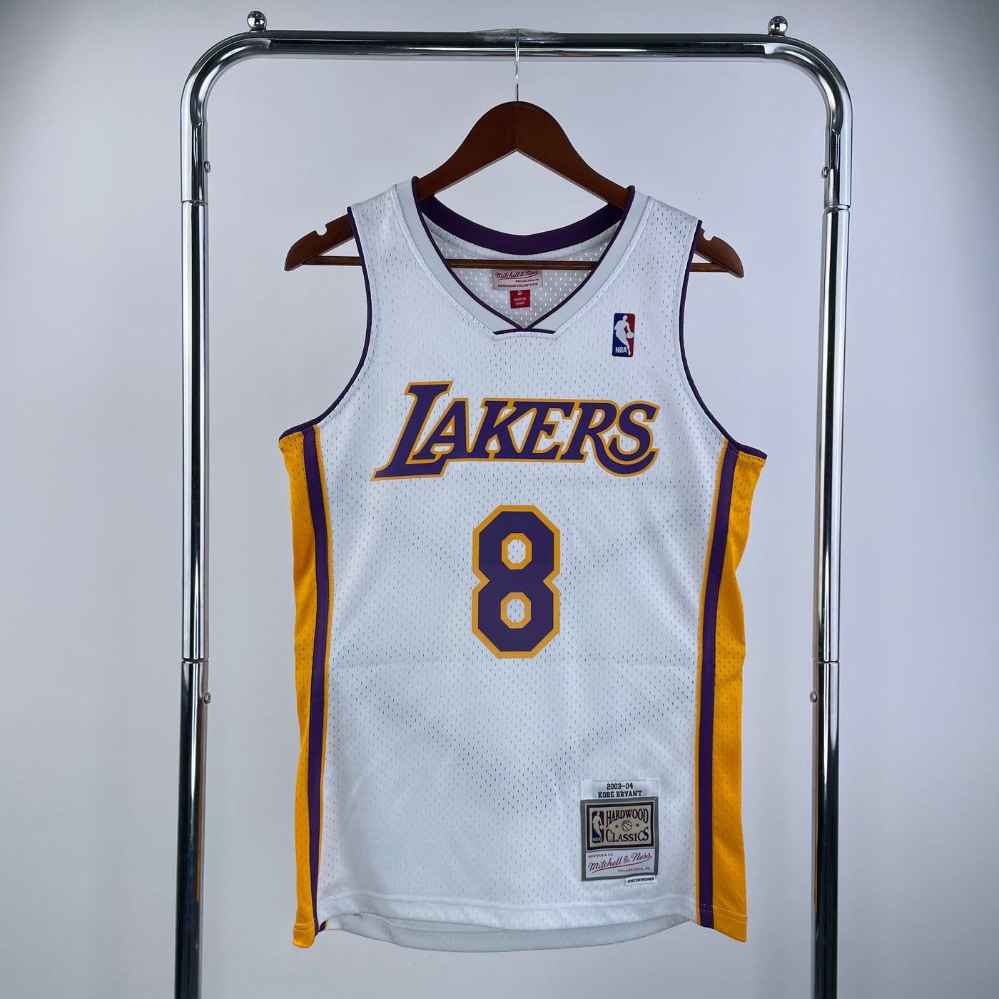 Lakers 2003/04 BRYANT #8 Retro White NBA Jersey