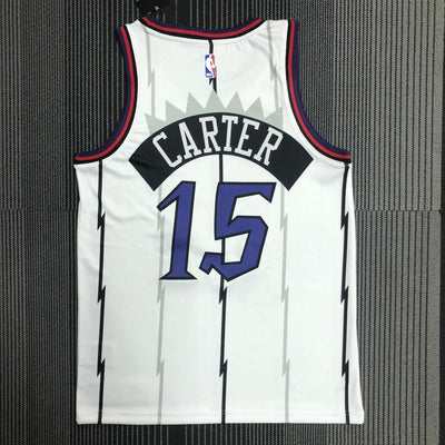 Toronto Raptors CARTER #15 Retro White NBA Jersey