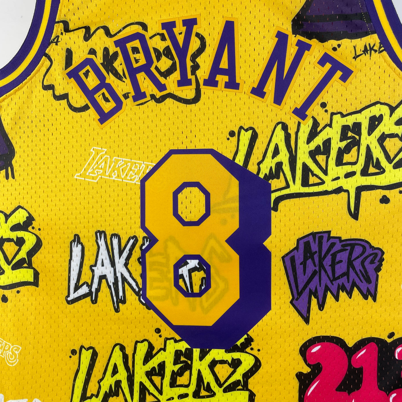 Lakers 1996/97 BRYANT #8 Yellow Retro NBA Jersey