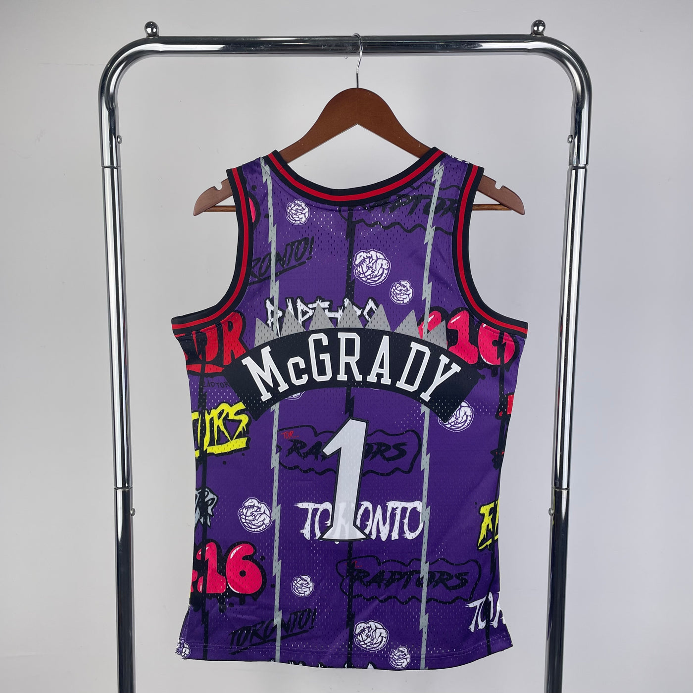 Raptors 1998/99 McGRADY # 1 Retro Purple NBA Jersey