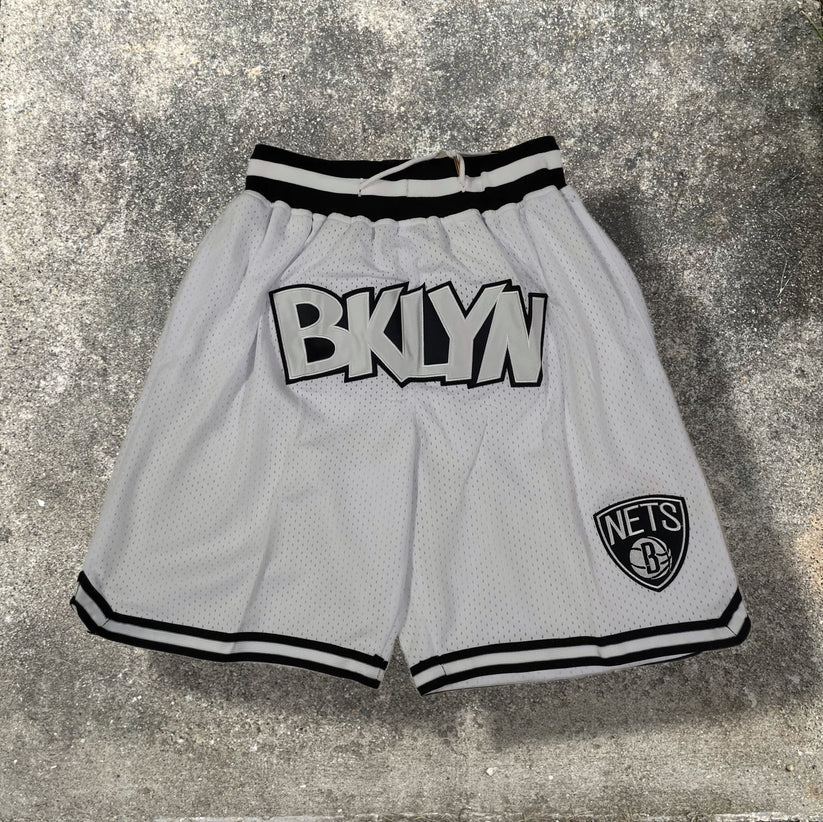 Nets White Shorts