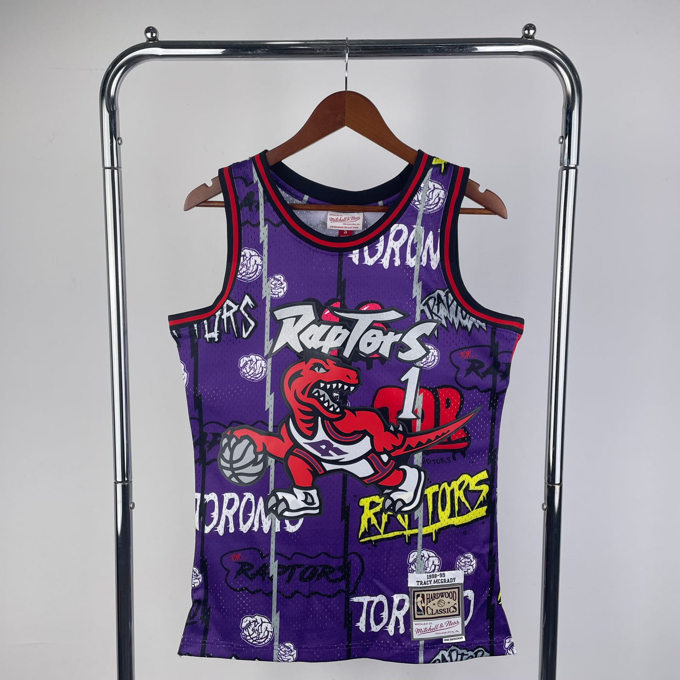 Raptors 1998/99 McGRADY # 1 Retro Purple NBA Jersey