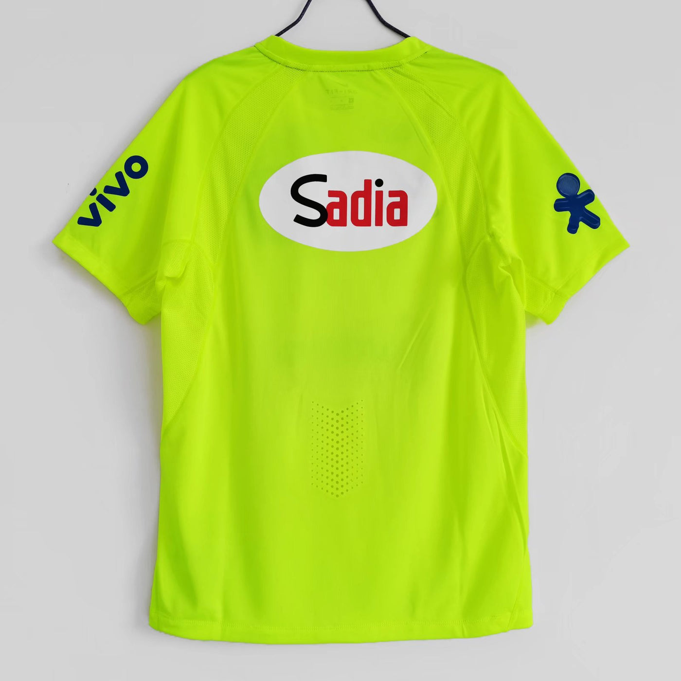 a neon green shirt with the name sadia on it