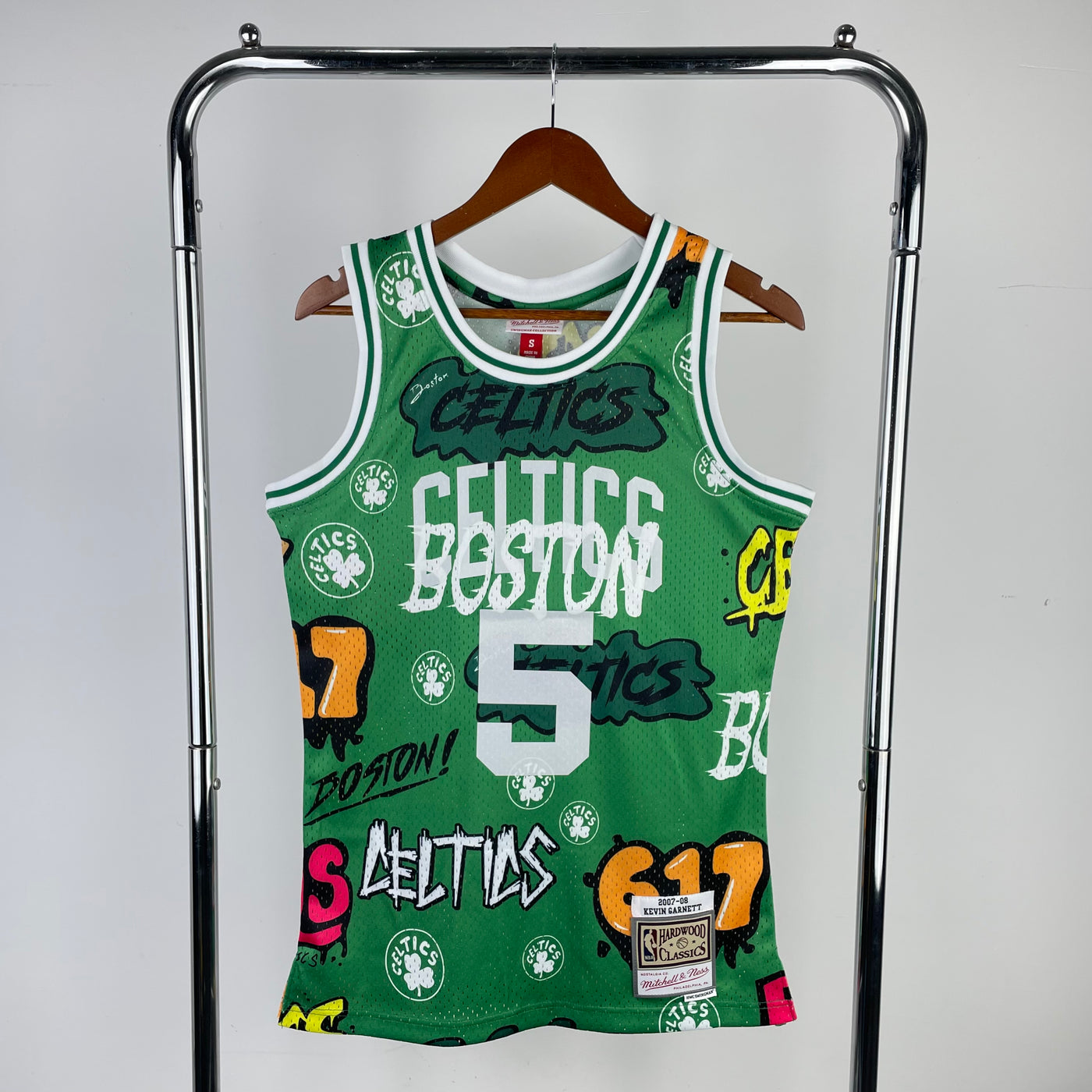 Celtics 2007/08 GARNETT #5 Green Retro NBA Jersey