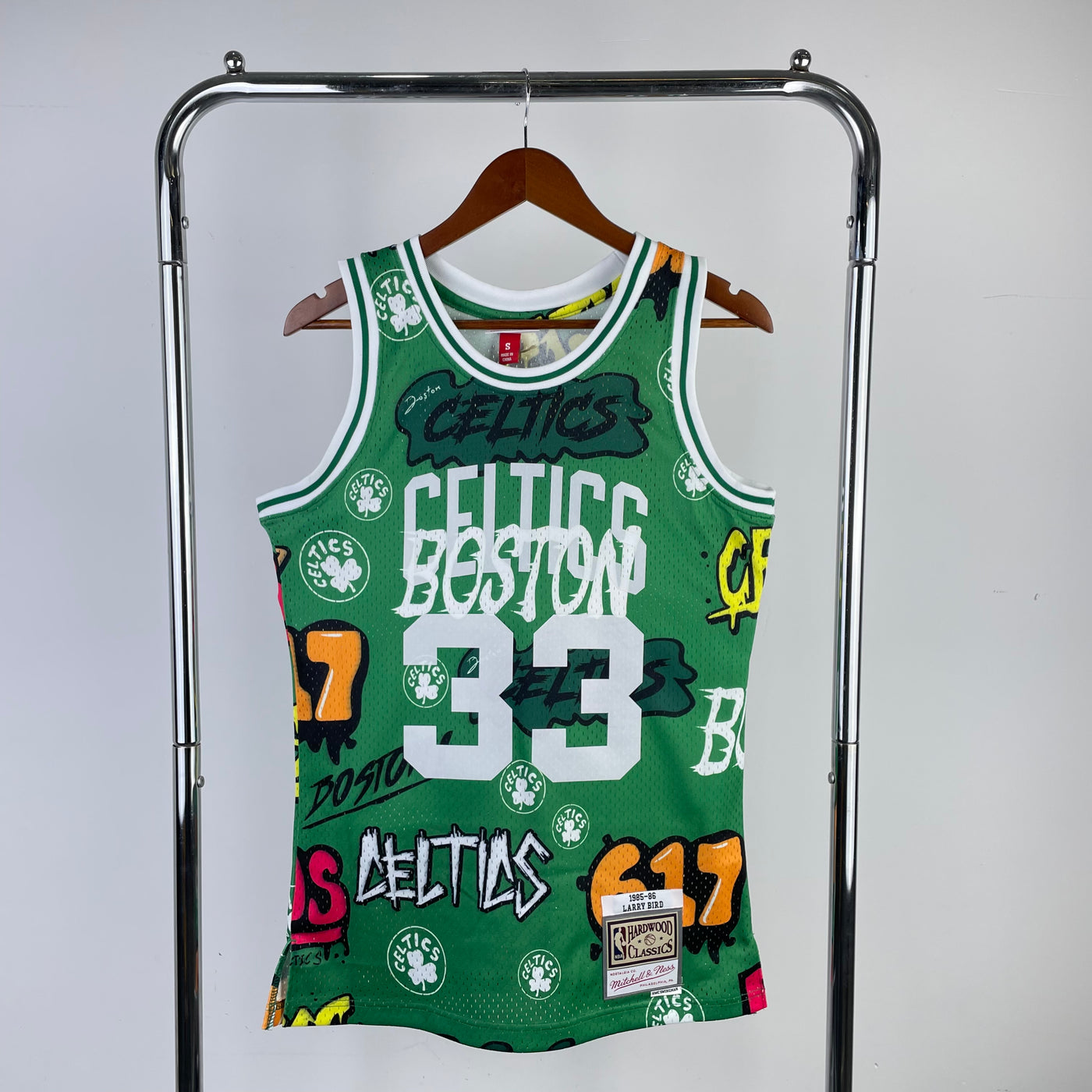 Celtics 1985/86 BIRD #33 Green Retro NBA Jersey