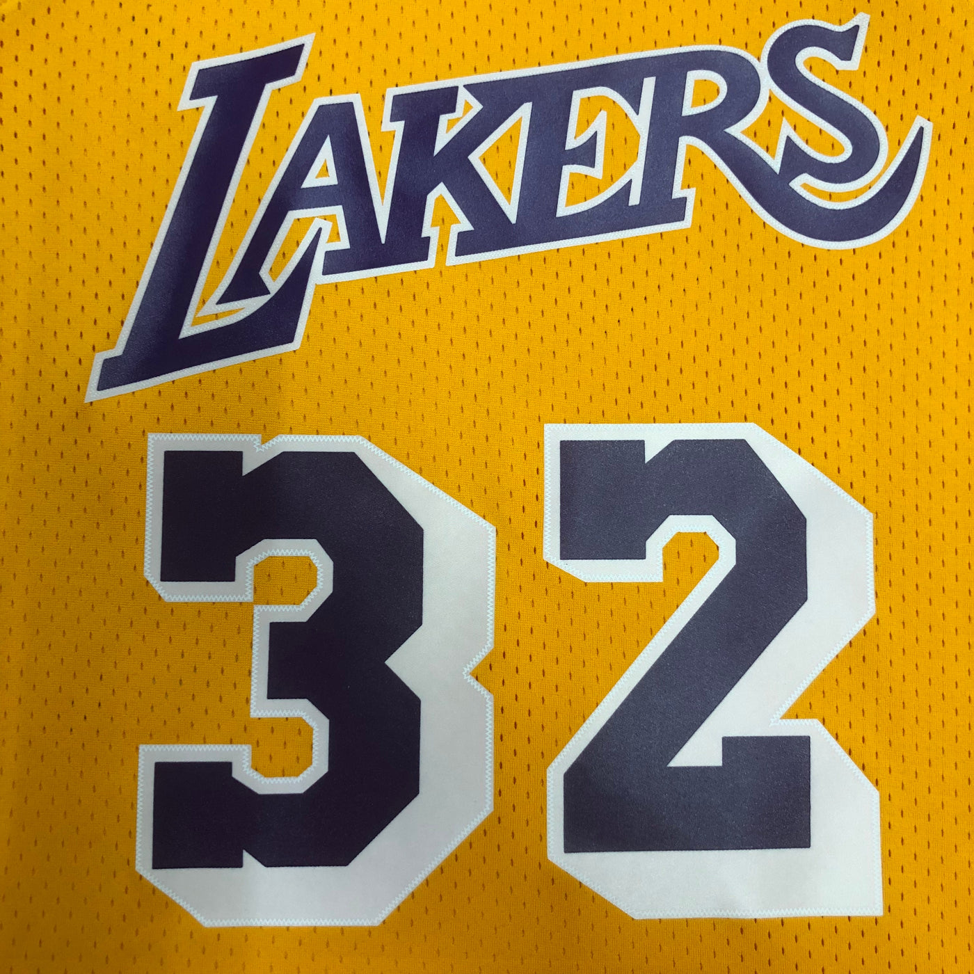 Lakers 1984/85 JOHNSON #32 Retro Yellow NBA Jersey