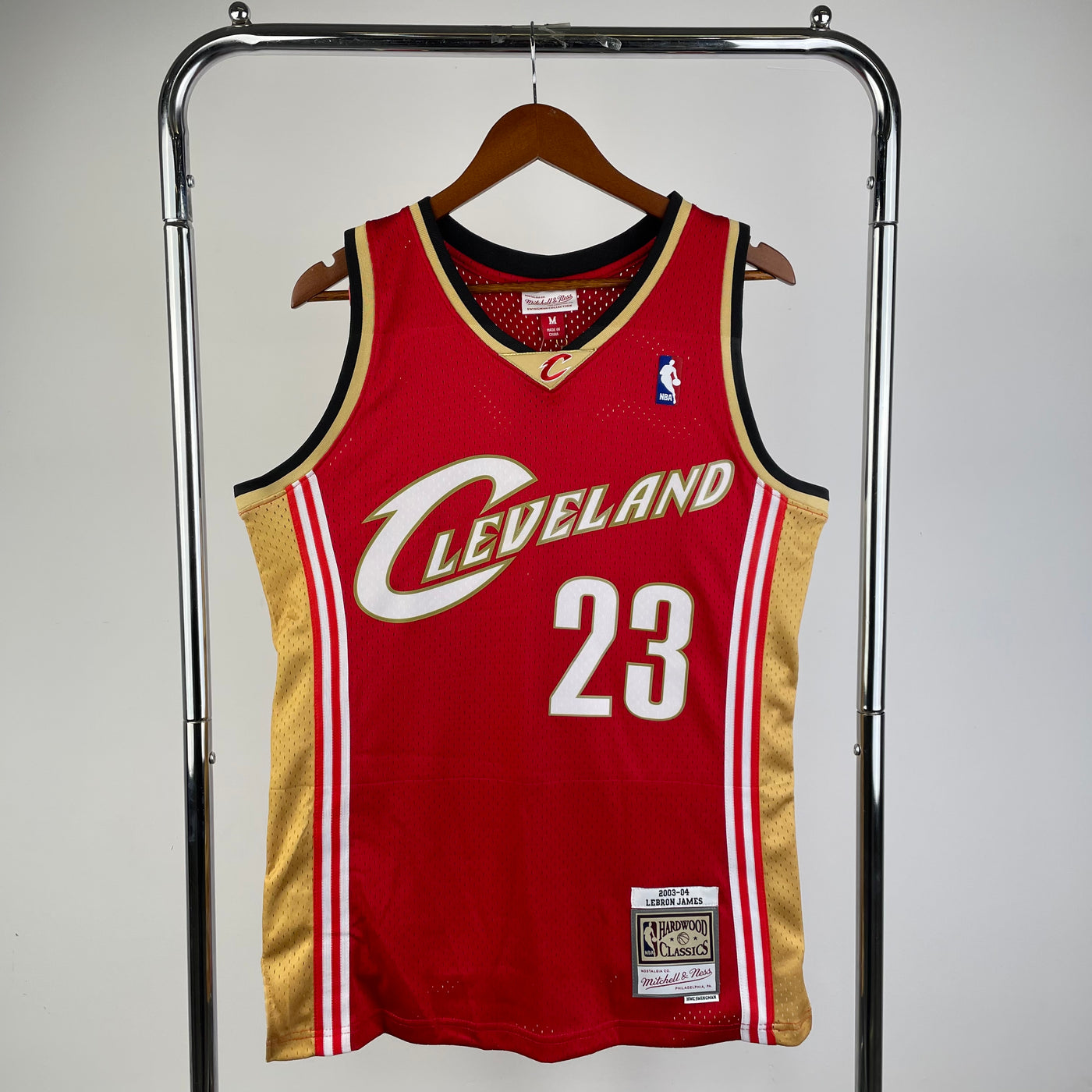 Cleveland 2003/04 JAMES #23 Retro Red NBA Jersey