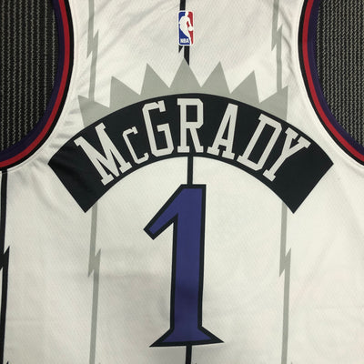 Toronto Raptors McGRADY #1 Retro White NBA Jersey