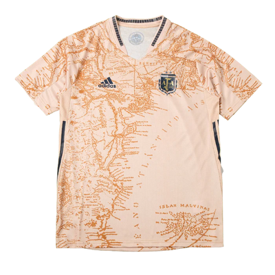 a women's soccer jersey with a map on it