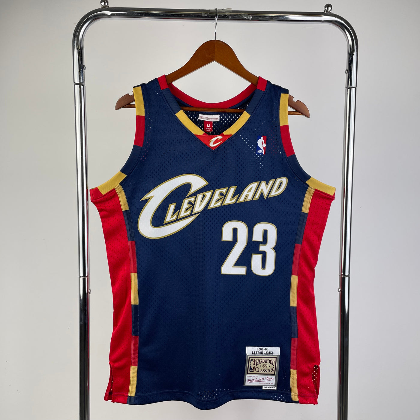 Cleveland 2008/09 JAMES #23 Retro Dark Blue NBA Jersey