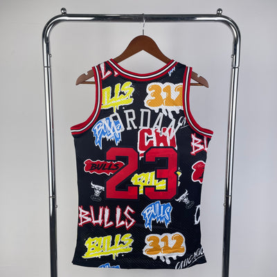 Bulls 1997/98 JORDAN #15 Black Retro NBA Jersey