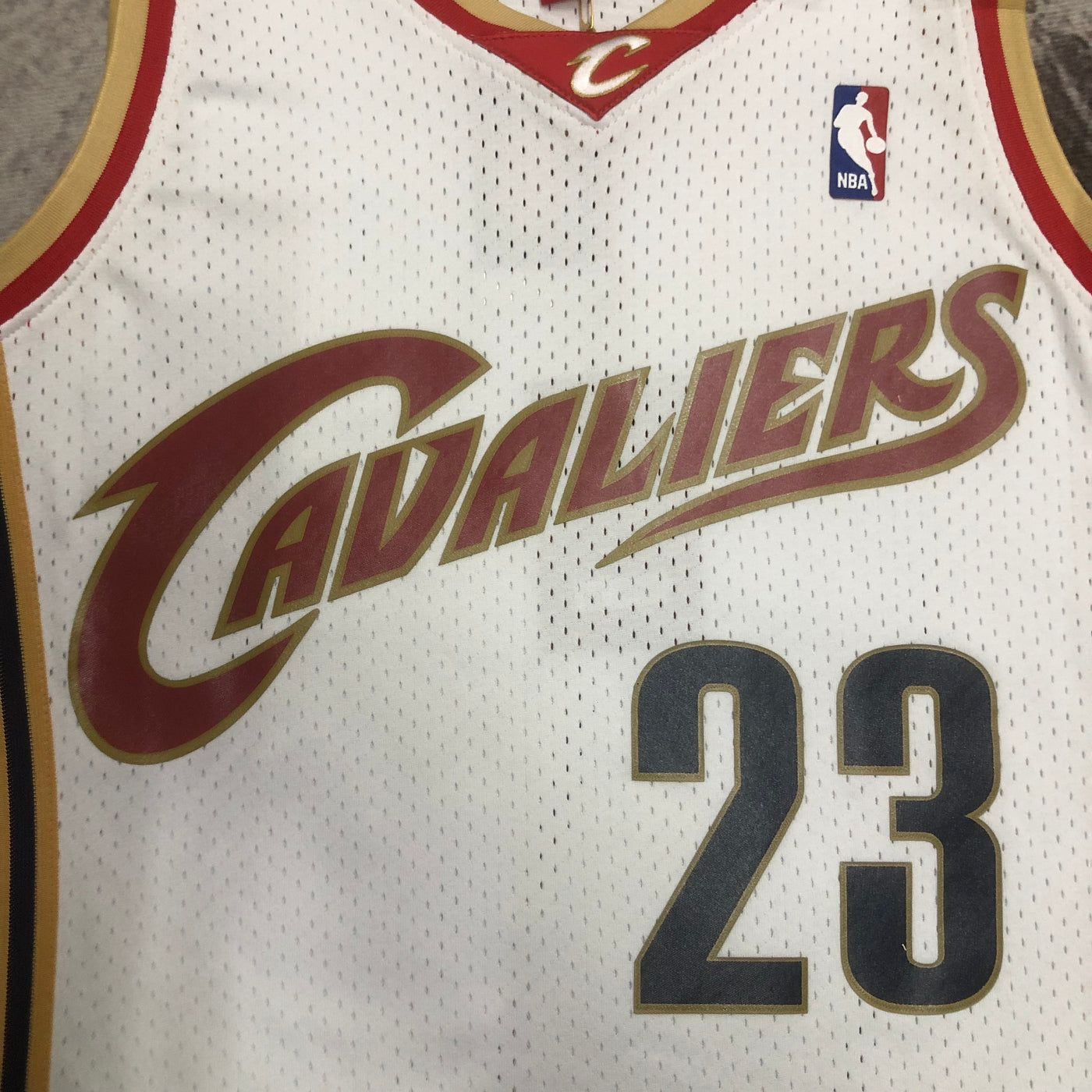 Cleveland 2003/04 JAMES #23 Retro White NBA Jersey