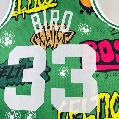 Celtics 1985/86 BIRD #33 Green Retro NBA Jersey