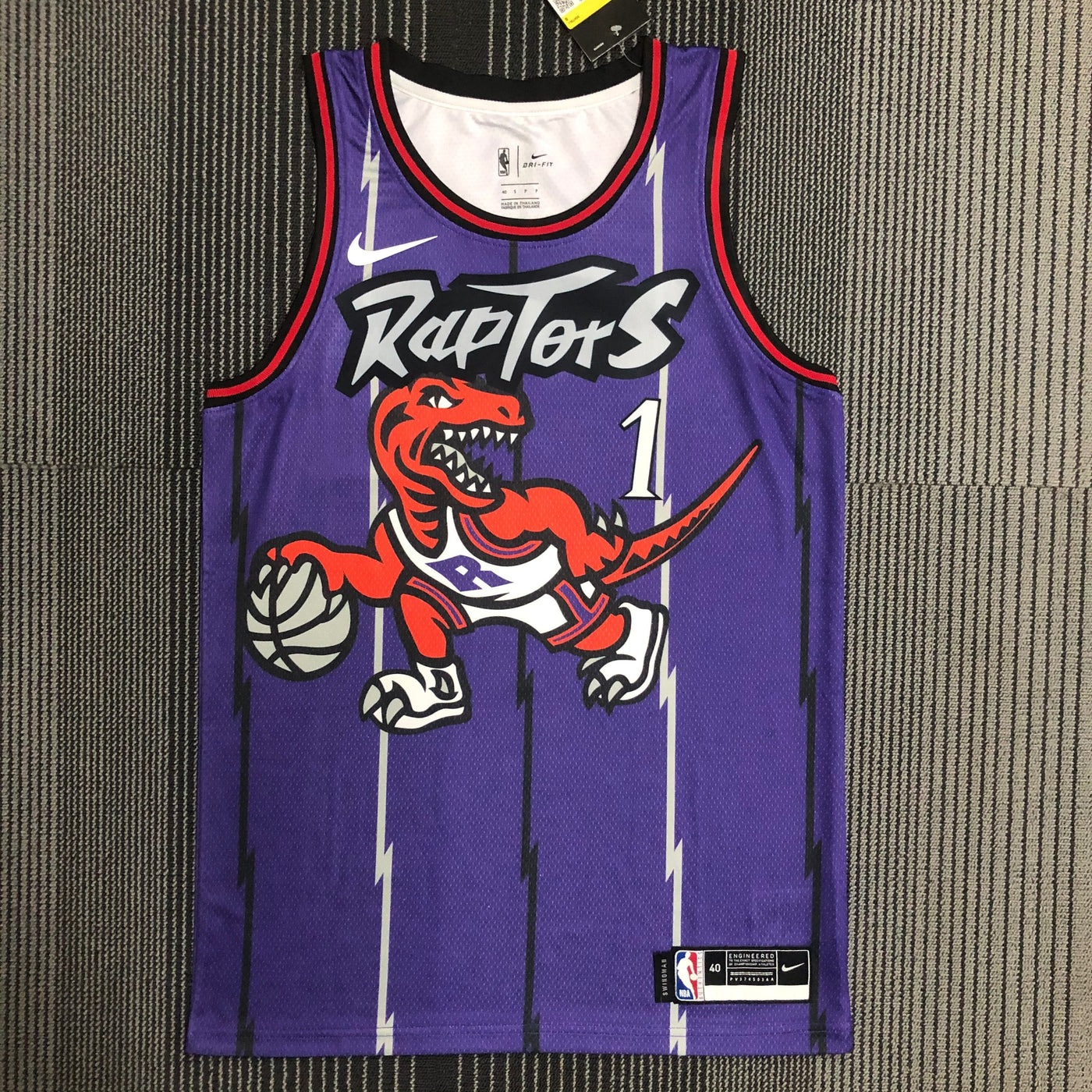 Toronto Raptors McGRADY # 1 Retro Purple NBA Jersey