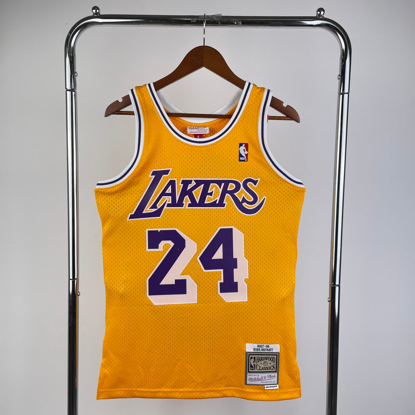 Lakers 2007/08 BRYANT #24 Retro Yellow NBA Jersey