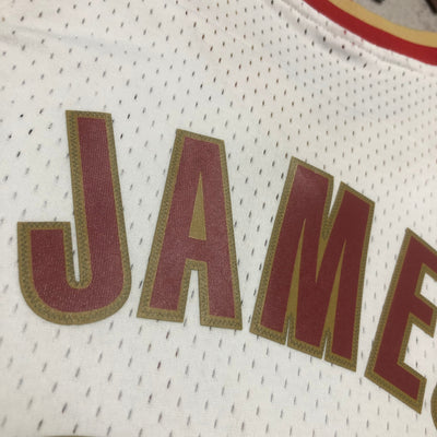 Cleveland 2003/04 JAMES #23 Retro White NBA Jersey