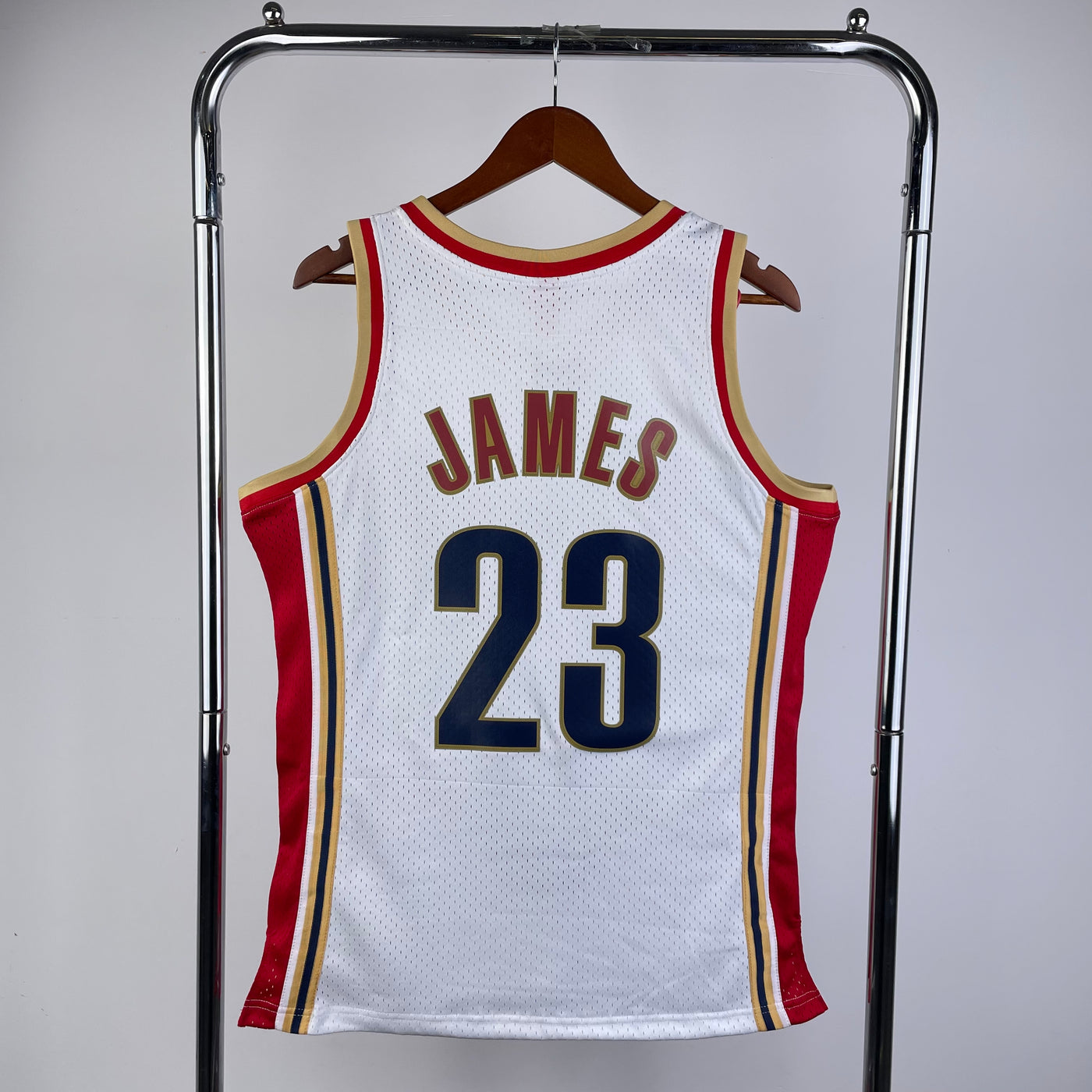 Cleveland 2003/04 JAMES #23 Retro White NBA Jersey