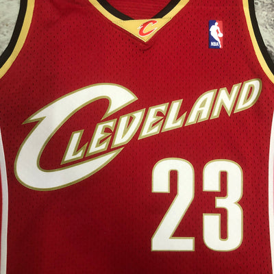 Cleveland 2003/04 JAMES #23 Retro Red NBA Jersey