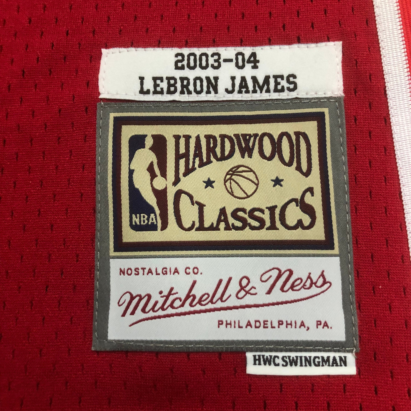 Cleveland 2003/04 JAMES #23 Retro Red NBA Jersey