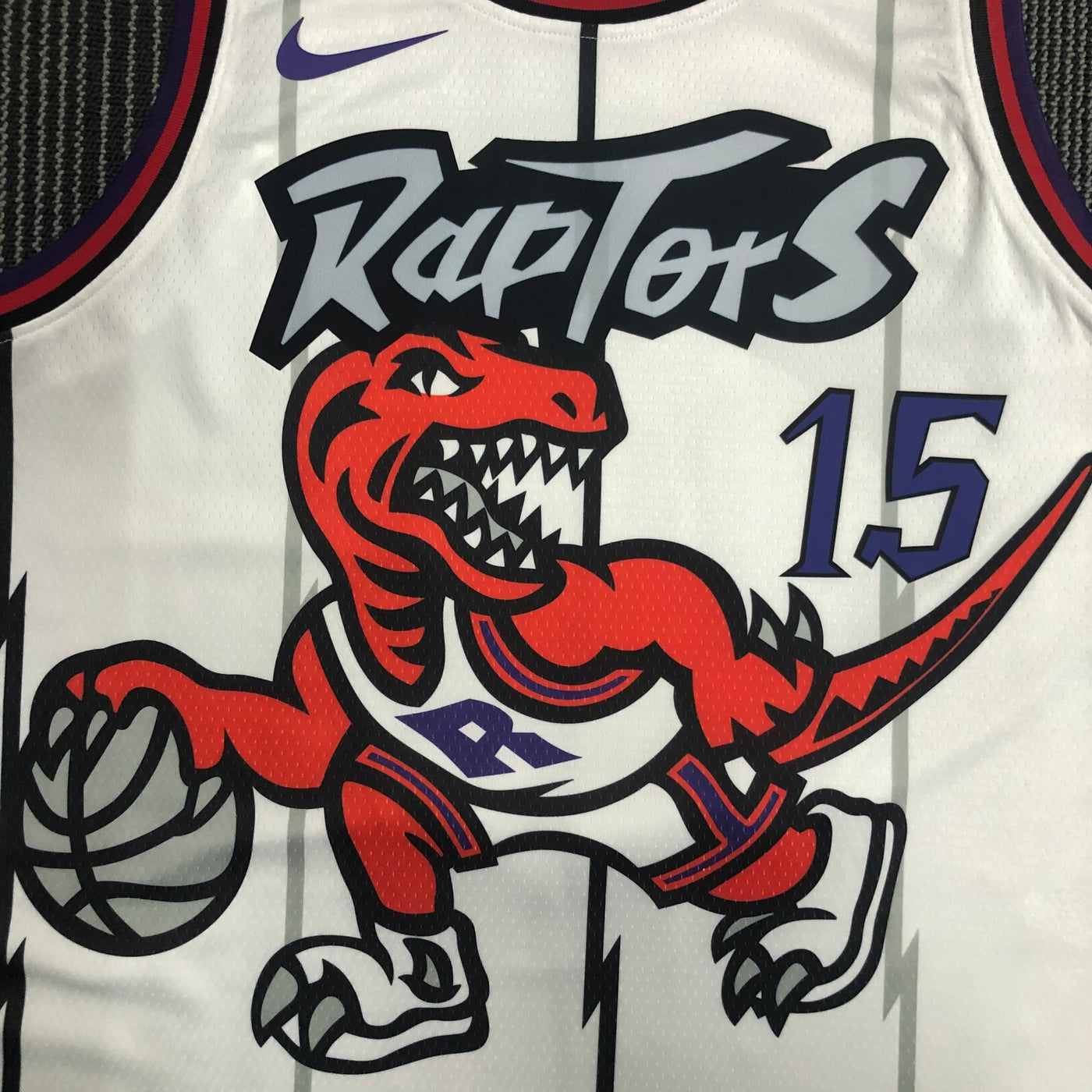 Toronto Raptors CARTER #15 Retro White NBA Jersey