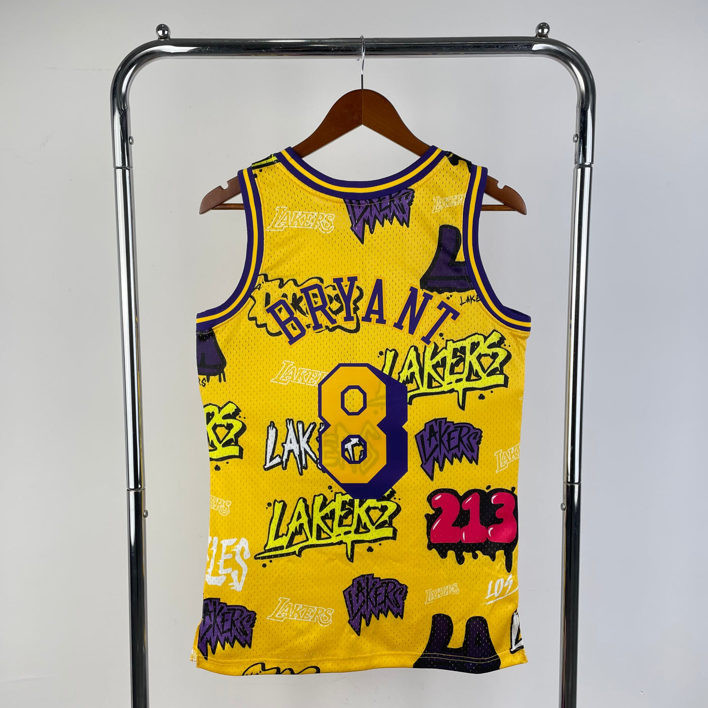 Lakers 1996/97 BRYANT #8 Yellow Retro NBA Jersey